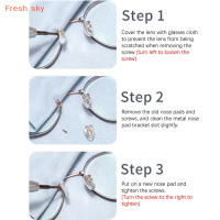 Fresh sky แผ่นรองจมูกซิลิโคน25คู่สำหรับแว่นตาแผ่นรองจมูกแบบนุ่มป้องกันการลื่นอุปกรณ์เสริมสำหรับแว่นตา