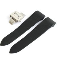 25mm Silicone Watch Bands For Cartier W2020007 W2020008 Waterproof Bracelet Rubber Strap Watchband