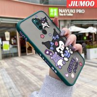 เคส JIUMOO สำหรับ Xiaomi Redmi Note 8 Note8 Pro Note 8T เคสลายการ์ตูนน่ารัก Kuromi บางขอบสี่เหลี่ยมด้านข้างดีไซน์ใหม่กันกระแทกมีน้ำค้างแข็งโปร่งใสแข็งเคสมือถือปลอกซิลิโคนคลุมทั้งหมดเคสป้องกันกล้องนิ่ม