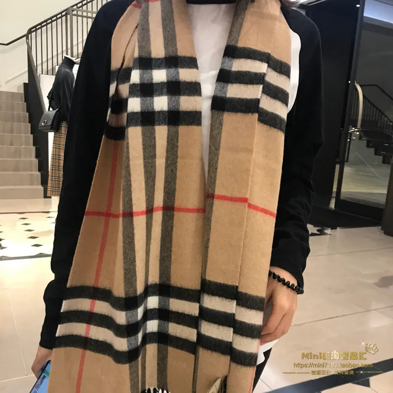 Purchasing authentic BURBERRY/ Burberry scarf for men and women classic  check cashmere high-grade scarf in winter Joker | Lazada PH