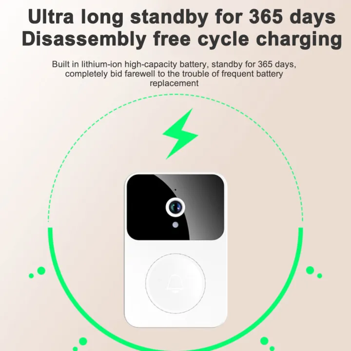 【Yupt】Smart Wireless Doorbell X9 Video Doorbell Camera Video 1080P WiFi