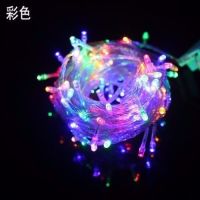 LEDหัวใจหลอดไฟรูปดาวกระพริบไฟสายไฟStarryโรแมนติกตาข่ายตกแต่งสีแดงห้องนอน