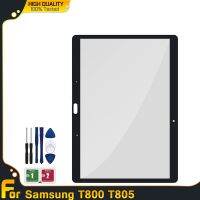 ﹉☌ 10.5 Front Digitizer Glass Panel For Samsung Galaxy Tab S T800 T805 SM-T800 SM-T805 Front Outer Glass Replacement Tools