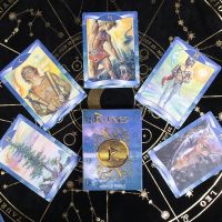 【Study the folder well】  Runes Oracle Cards Lo Scarabeo Whispers Of Love Oracle True Black Tarot Tarot In Wonderland Deck Card Game เกมกระดาน