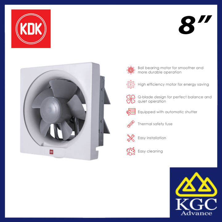 KDK 20AQM8 8" Wall Mount Ventilating Exhaust Fan Lazada