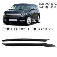 2X Front A Pillar Black Windshield Post Trims for-Ford Flex 2009-2017 BA8Z-7403136-AA BA8Z-7403137-AA