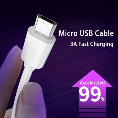 3A Fast Charging USB Micro Cable for Samsung Xiaomi Huawei V8 Android Mobile Phone Accessories Charger Charging USB Cable Docks hargers Docks Chargers