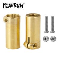 YEAHRUN 2Pcs Brass Rear Axle Knuckle Cup Weights Adapters for AXIAL SCX10 II 90046 1/10 RC Crawler Car Upgrade Parts Electrical Connectors