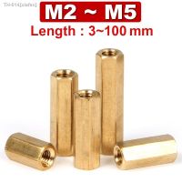 ✔ↂ▤ Brass Hex Male Female Standoff Board Pillar Double Pass Hexagon Thread PCB Motherboard Spacer Nut Hollow Column M2 M2.5 M3 M4 M5