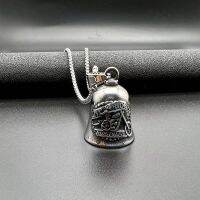 【CW】 TitaniumPolished Punk Motorcycle SkullPendant Hip HopMen 39;sRiding Amulet Jewelry