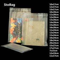 Stobag 200ชิ้น F Rosted PE ถุงกาวตนเองพลาสติกหนังสือปากกากรณีหนาปิดผนึกสำหรับรองเท้าผ้าขนหนูฝุ่นครอบคลุมการจัดเก็บกระเป๋า