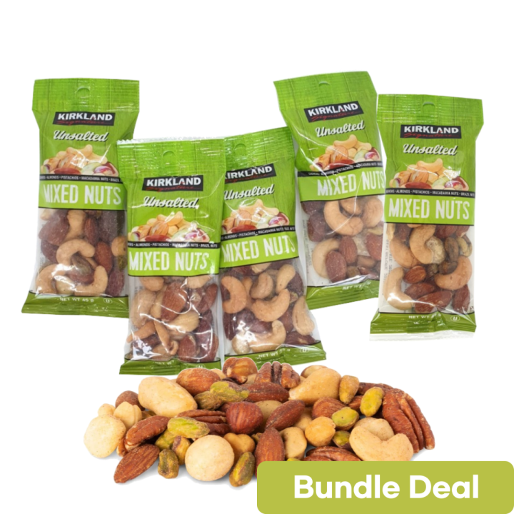 (Bundle Deal) KIRKLAND Unsalted Mixed Nuts Snack Packs Lazada Singapore