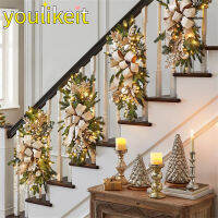 Yulikeit จี้บันไดแบบไร้สายติดสว่าง,อุปกรณ์แขวน DIY พวงมาลัยไฟ Led ตกแต่งเทศกาลคริสต์มาสพวงมาลัยพาวเวอร์แบบหยดน้ำ