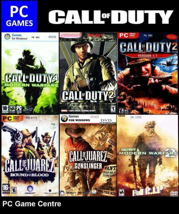 Pc Games Call Of Duty 4 Modern Warfare - 2 Dvd   Cod 2   Cod 2 V1.1 