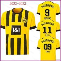 เสื้อกีฬาแขนสั้น ลายทีมชาติฟุตบอล Borussia Dortmund NP2 2022-2023 Emma Haaland Reus ชุดเหย้า สําหรับผู้ชาย และผู้หญิง PN2