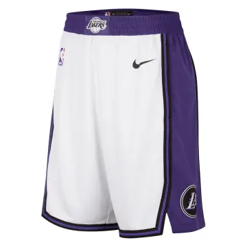 White Hot KOBE Mesh Laker Shorts