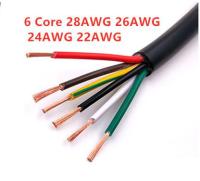 20 Awg 0.5mm2 Rvv 7/8แกนลวดทองแดงตัวนำไฟฟ้า Rvv สายเคเบิลที่มีปลอกอ่อน