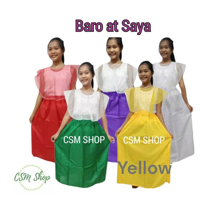 Plain Kimona at Saya (Filipiniana Costumes for Girls) | Lazada PH