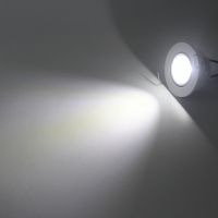 Paquete de 1 led de 3 W Mini led blanco abajo luz de techo redondo de estar kicthen focos de luz blanca cálida