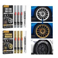 Haile Chrome Marker Pen Car DIY Oily Paint Metallic Tyre Wheel Graffiti Tread Environmental Highlights Silver White Craftwork