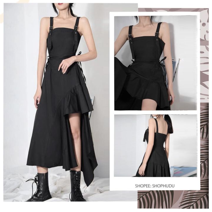 Váy thắt eo đen cá tính phong cách Hong Kong Chuẩn loại 1  Đầm váy nữ   ThờiTrangNữvn