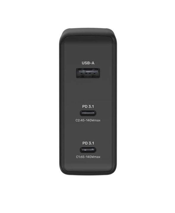 unitek-140w-usb-c-3-port-mobile-wall-charger-black-140w-gan-wall-charger-p1115a