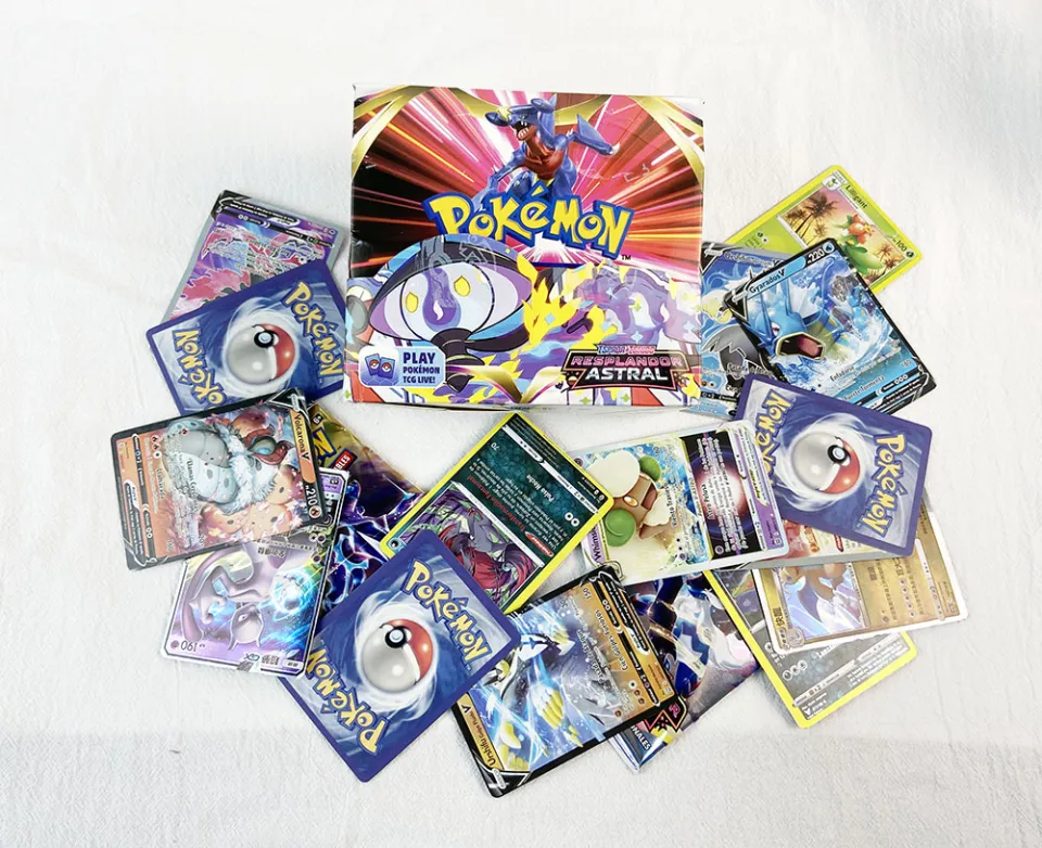 Newest Spanish Pokemon Cards 360 Pcs Pokémon TCG Sword Shield Fusion Strike  Booster Box Trading Card Game Collection Toy