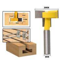 เครื่องกัดดอกกัดไม้ T-Slotting 1ชิ้น8มม. แบบข้อต่อเครื่องตัดเจาะรูที-แทร็กเครื่องตัดไม้