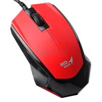 MD-TECH เมาส์ USB Optical Mouse (MD-97) Red/ Black