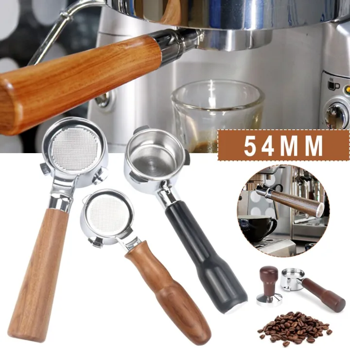 54Mm Coffee Handle Bottomless Portafilter For Filter Basket Replacement