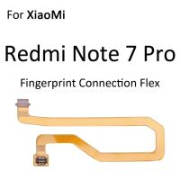 ขั้วต่อเครื่องสแกนลายนิ้วมือสำหรับการเชื่อมต่อด้วยเซ็นเซอร์ Id สำหรับ Xiaomi Redmi Note 7 Pro กลับปุ่มโฮมคืนชิ้นส่วนกุญแจ