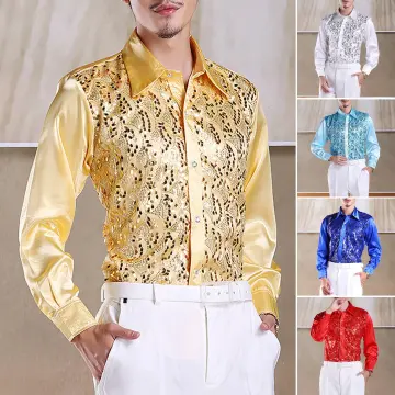 men sequin top