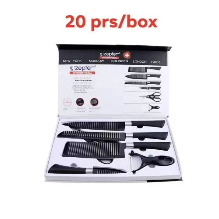 ZEPTER KITCHEN KNIFE SET 6 PCS Lazada PH
