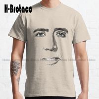 John Travolta Face Nicolas Cage, Nic Cage Classic T-Shirt Cute Shirts For Teen Fashion Creative Leisure Funny T Shirts New