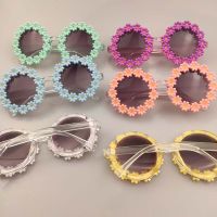 Kids Sunglasses Oval Flower Fashion Children Sunglasses Girls Baby Shades Glasses UV400 Outdoor Sun Protection Eyewear