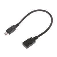 USB 2.0 Mini-B 5-Pin ตัวเมียไปยัง Micro-USB ตัวผู้ตัวแปลงสายเคเบิลอะแดปเตอร์สาย22ซม.