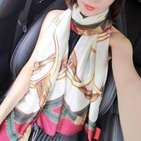 chomstudio ผ้าพันคอ guccii ผ้าคลุมไหล่ silk satin สวยหรู นุ่ม เงางาม