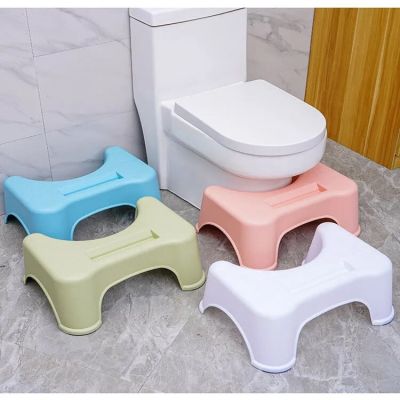 เก้าอี้พรมห้องน้ำกันลื่นแบบหนาที่วางเท้าแบบพกพาเก้าอี้เก้าอี้บันไดห้องน้ำสำหรับเด็กแก้อาการท้องผูก