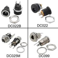 10Pcs 5.5x2.1mm DC Power Male Female Plug Jack Socket Nut Panel Mount Connector Adapter Electric Connectors DC022B DC099