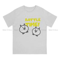 Large mens short sleeves Essential Newest Tshirts The Battle Cats Cat Game Men Harajuku T 4XL.5XL.6XL