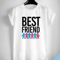 เสื้อยืดลาย เพื่อน Best Friend สีสันสดใส ใส่สบาย ไม่ยืด ไม่ย้วย