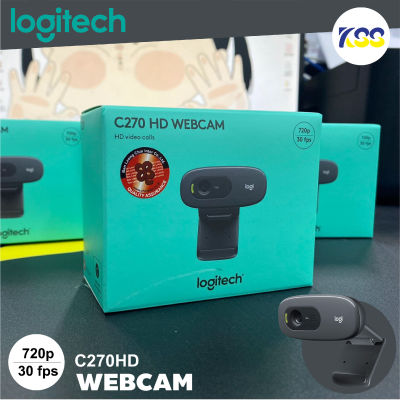 ***พร้อมส่งคุ้มราคา***Logitech Webcam C270 กล้องเวปแคมสนทนาผ่านทางวิดีโอ HD 720p แบบ Plug and Play ประกันศูนย์2ปี