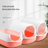 Cat litter box closed litter tray with mesh Multifunction Anti-splash large Sandbox Block odor covered folding toilet Easy clean