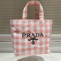 กระเป๋ากระเป๋าช้อปปิ้งผู้หญิง Prada แบบดั้งเดิมน่ารักลดอายุกระเป๋าชุดกระโปรงราตรีเปิดไหล่ข้างเดียวถุงแฟชั่นน้ำหนักเบา Handbag33ผู้หญิง * 32ซม.