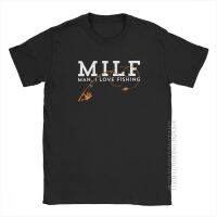 Men T-Shirts Milf Man I Love Fisher Awesome Short Sleeve Fisherman Fisher Tees Crewneck Clothes 100% Cotton Plus Size T-Shirt