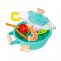 Hape ของเล่นไม้ ของเล่นทำอาหาร หม้อชาบู Little Chef Cooking &amp; Steam Playset ของเล่นเสริมพัฒนาการ