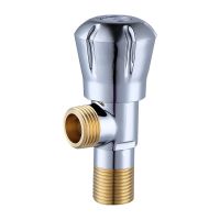 Pure Copper Triangle Valve with One Inlet and Two Outlets Eight-character Valve for Toilets and Water Heaters