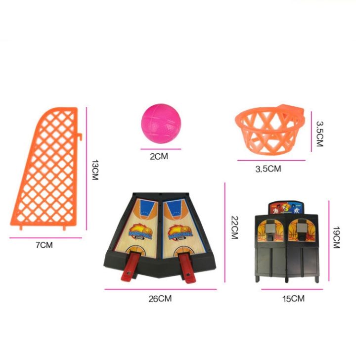 sunsky-2ชิ้นบาสเก็ตบอลของเล่นต่อสู้คู่สำหรับเด็กนิ้วสนามบาสเก็ตบอลถ่ายภาพบนพื้นโต๊ะแบบเกมเด็ก