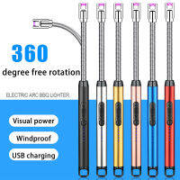 มีค่าใช้จ่าย USB ไฟฟ้าเบาครัวบาร์บีคิวก๊าซช่วงกลางแจ้งพลาสม่า Arc เบา Windproof Flameless เทียนที่ผิดปกติเบา