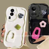 Phone Case เคส OPPO Reno10 Reno10Pro + 5G เคสการ์ตูนตุ๊กตากิ๊บติดผมน่ารักดอกไม้ OPPO Reno10 Pro Plus 5G ฝาครอบหลังแบบนิ่มป้องกันเลนส์2023